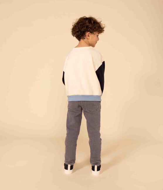 Sweatshirt en molleton enfant garçon blanc AVALANCHE/ MULTICO