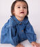 Babyjurkje in denim met lange mouwen en kraagje blauw DENIM CLAIR