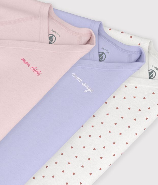 Set van katoenen babyrompertjes met lange mouwen en print multicouleur