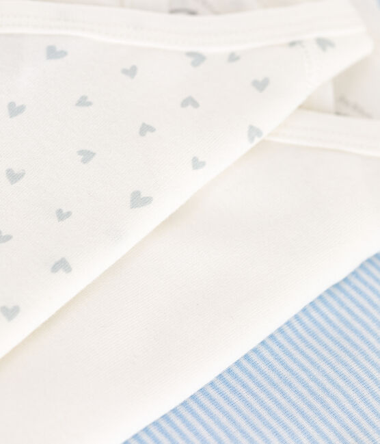 Set van 3 katoenen babyrompertjes met lange mouwen en print variante 1