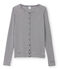 Iconische vrouwencardigan blauw SMOKING/wit LAIT