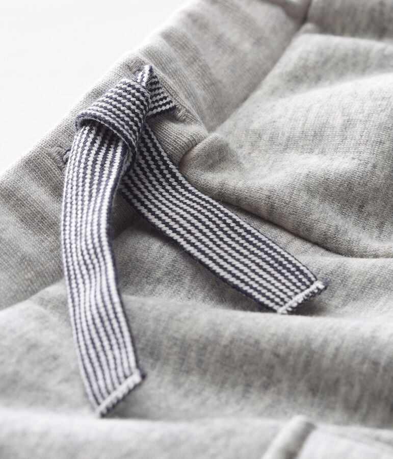 Broek van fluweel-mesh babyjongen grijs