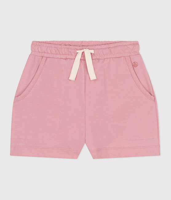 Short enfant en coton uni rose CHARME