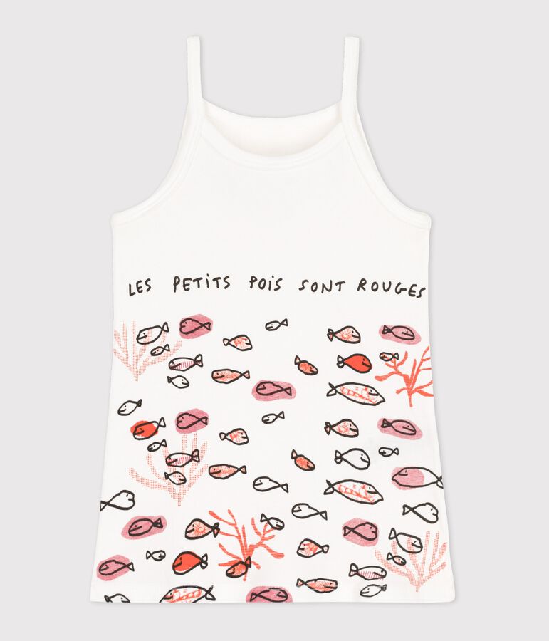 Nuisette Serge Bloch petite fille en c&ocirc;te blanc