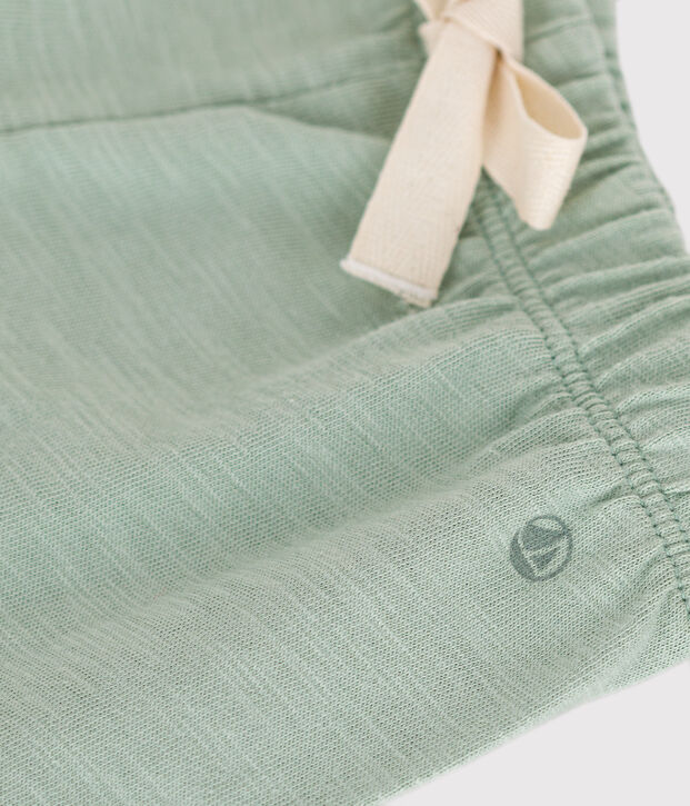 Short en jersey l&eacute;ger b&eacute;b&eacute; vert
