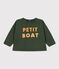 Sweatshirt in molton voor baby's groen AVORIAZ