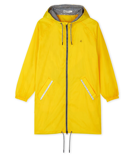 Coupe-vent long femme jaune JAUNE