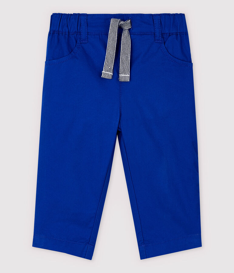 Pantalon en serge craquante b&eacute;b&eacute; gar&ccedil;on bleu SURF