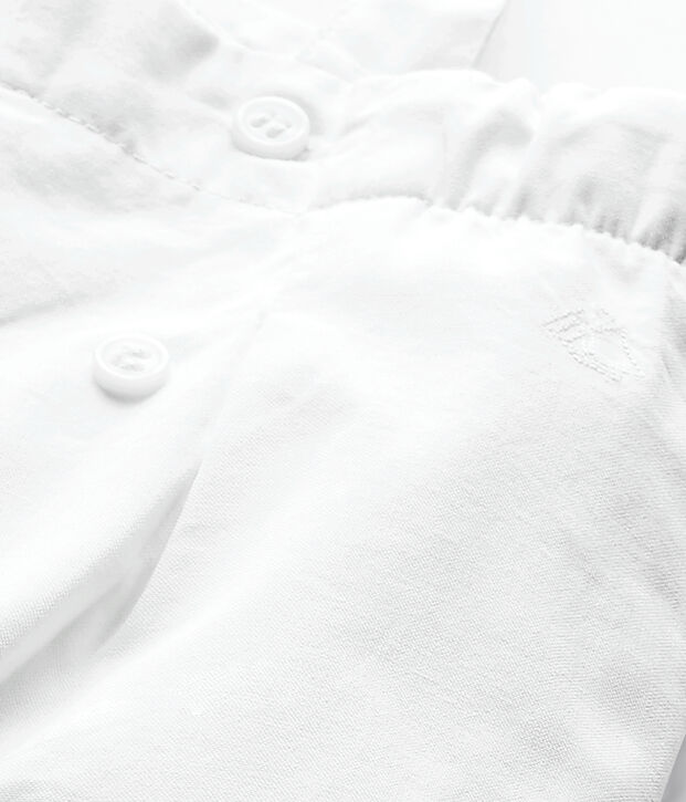 Salopette voor meisjes wit