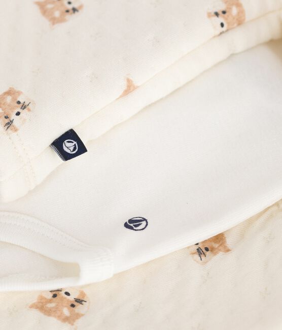 Ensemble 3 pièces bébé imprimé pandas roux en coton MILK/ MULTICO