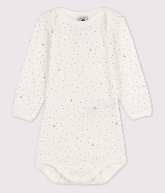 Body manches longues bébé fille blanc ECUME/blanc MULTICO