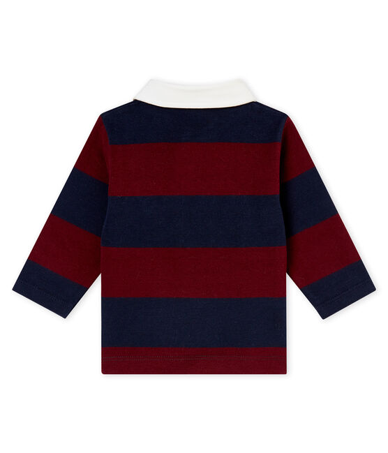 Polo rayé bébé garçon bleu SMOKING/rouge OGRE