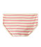 Culotte haute en côte 2x2 beige COQUILLE/rose PETAL