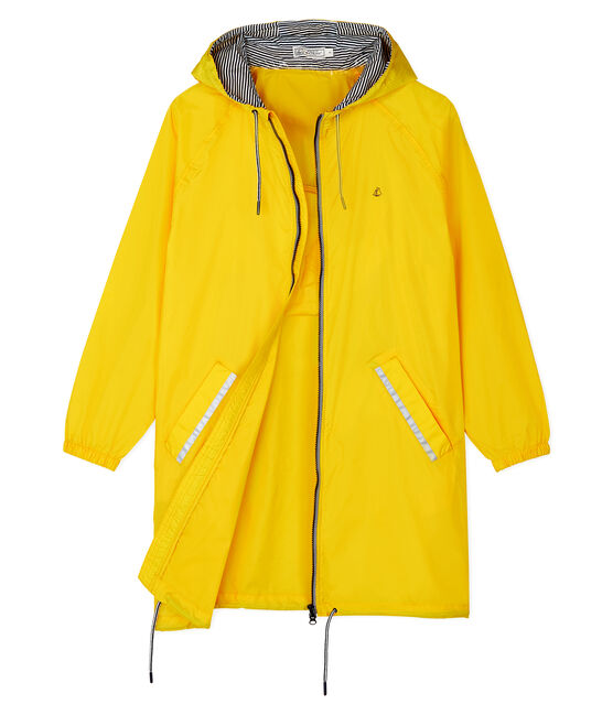 Coupe-vent long femme jaune JAUNE