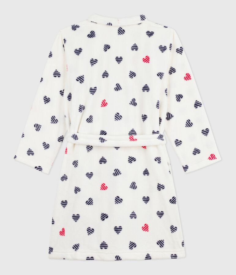 Kamerjas van fleece met print voor kinderen wit/multicouleur