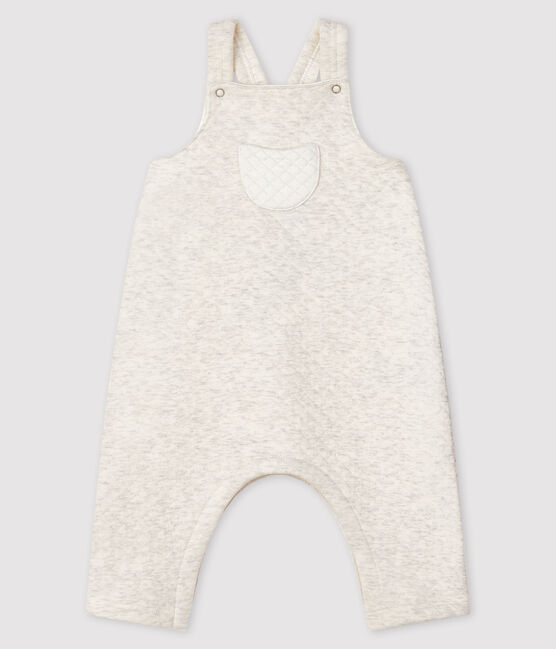 Salopette longue bébé en tubique beige MONTELIMAR CHINE