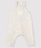 Salopette longue bébé en tubique beige MONTELIMAR CHINE