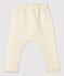 Broek in dikke jersey voor baby's ecru