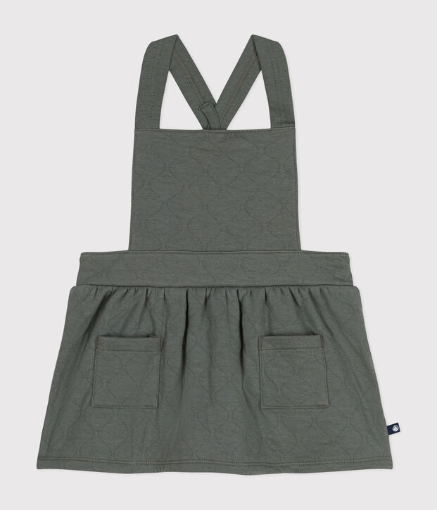 Robe sans manche en tubique matelass&eacute; b&eacute;b&eacute; kaki