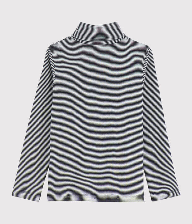 Sous-pull enfant fille/gar&ccedil;on bleu/blanc