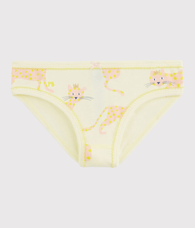 Katoenen onderbroekje voor meisjes geel