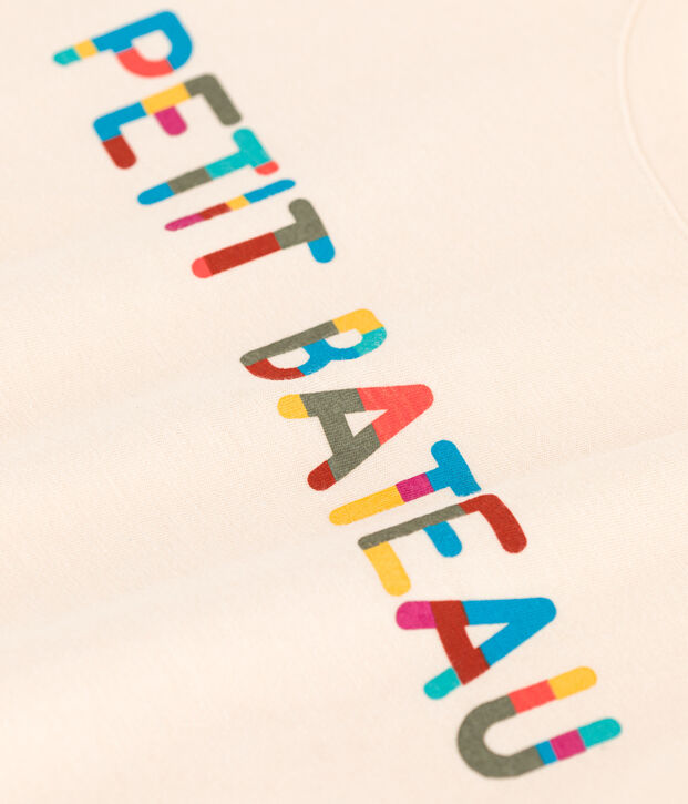 LE DROIT, katoenen T-shirt voor dames met ronde hals ecru
