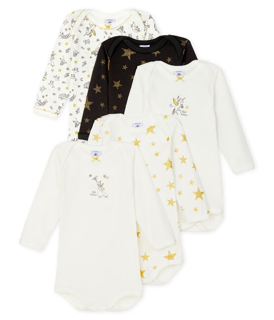 Lot de 5 bodies manches longues bébé fille variante 1