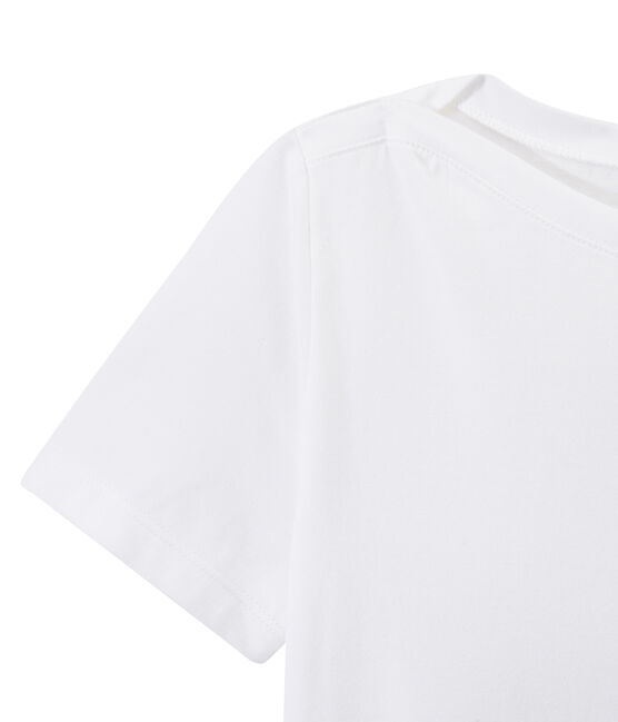 Dames-T-shirt MATROZENHALS uit fijne jersey wit ECUME