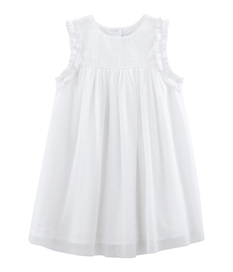 Robe de c&eacute;r&eacute;monie b&eacute;b&eacute; fille blanc