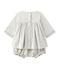 Robe bébé fille en twill brodé et bloomer gris GRIS CHINE