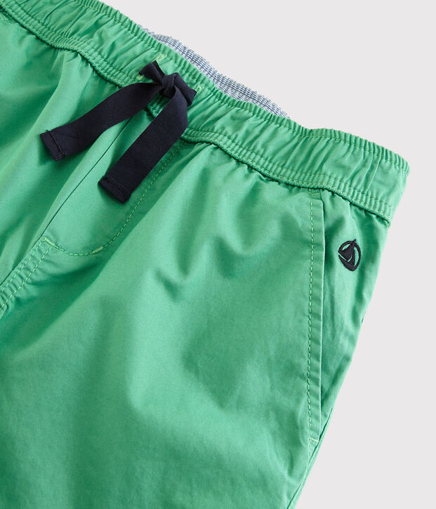 Twill broek voor jongens groen