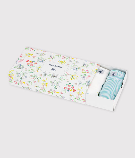 Set van 5 rompertjes met lange mouwen voor babymeisjes variante 1