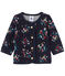 Cardigan in tubic met dessin voor babymeisjes blauw SMOKING/wit MULTICO