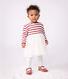 Robe bébé bi-matière manches longues