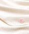 Drap de maternité bébé en côte blanc MARSHMALLOW/rose CHARME