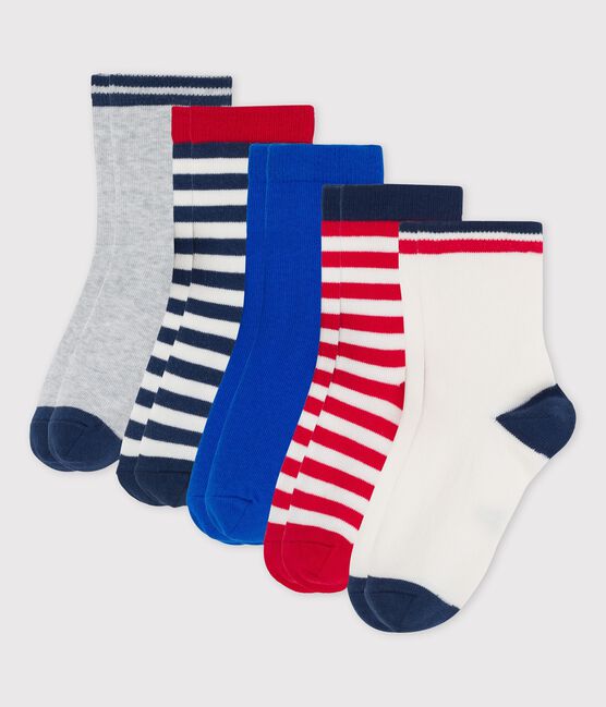 Lot de 5 paires de chaussettes enfant garçon A03Y701