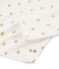 Pyjama met sterren van ribstof voor meisjes wit MARSHMALLOW/geel OR