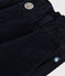 Effen fluwelen broek voor kinderen blauw SMOKING