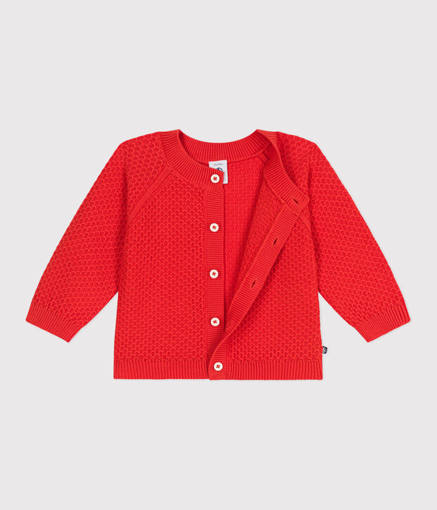 Katoenen vestje voor baby's rood