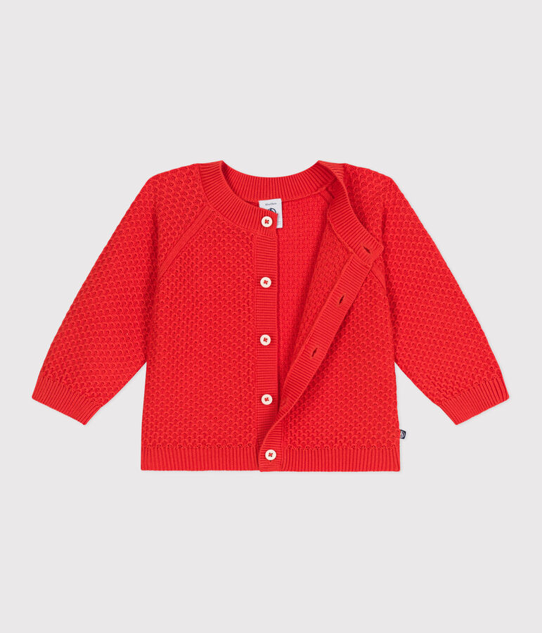 Katoenen vestje voor baby's rood