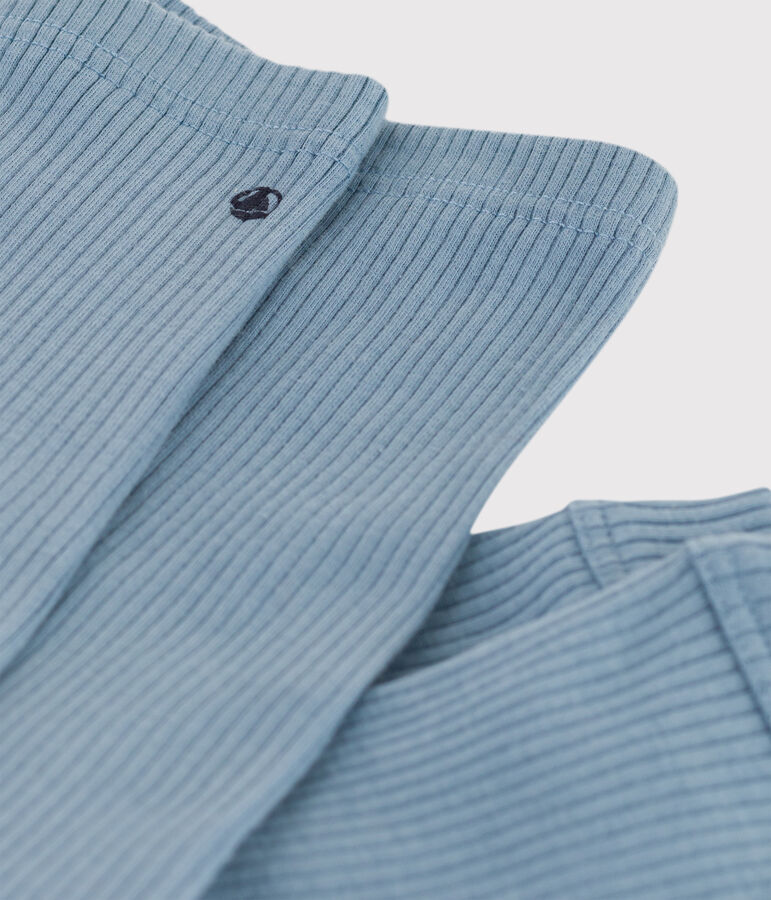 Babylegging van geribd breisel. blauw ROVER