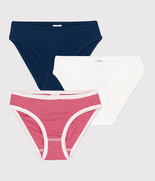 Set van 3 katoenen slipjes voor kinderen multicouleur