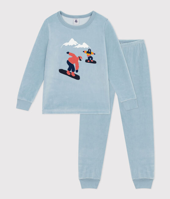 Pyjama en velours enfant bleu ENNEIGE