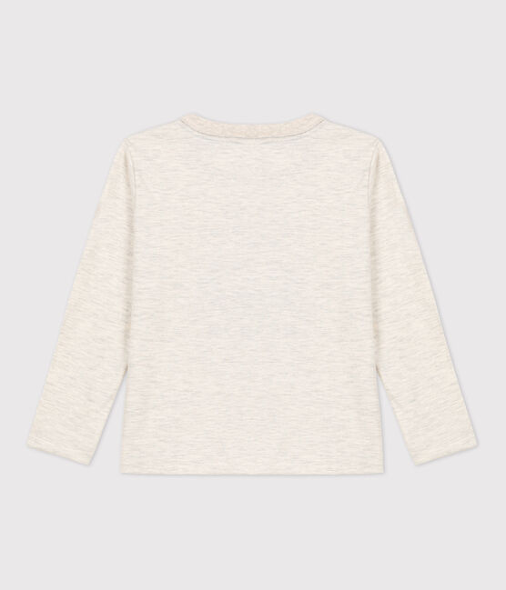 Tee-shirt manches longues en coton enfant garçon beige MONTELIMAR CHINE