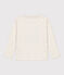 Tee-shirt manches longues en coton enfant garçon beige MONTELIMAR CHINE