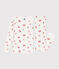 Pyjama très ajusté enfant en coton imprimé MARSHMALLOW/ PEONIA/ MULTICO