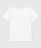 T-shirt in katoen voor jongens/meisjes wit MARSHMALLOW