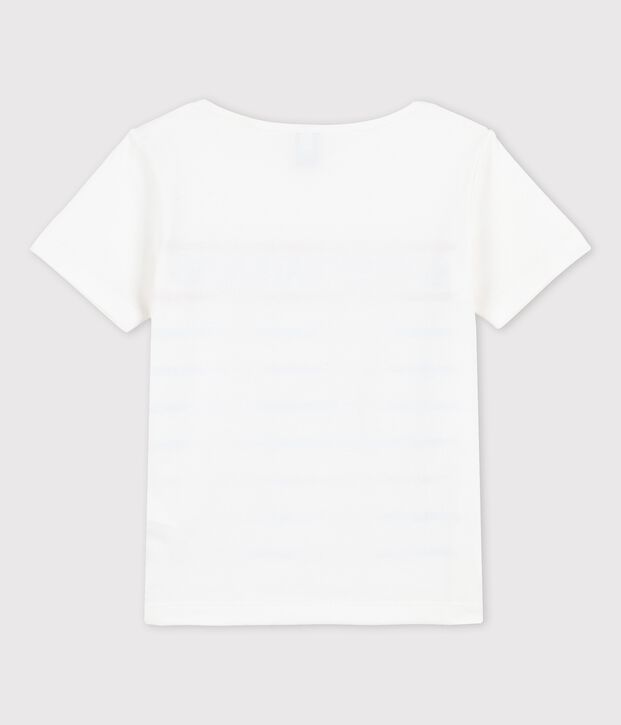 T-shirt in katoen voor jongens/meisjes wit