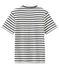 Tee-shirt MC unisex blanc MARSHMALLOW/bleu SMOKING