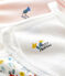 Lot de 3 bodies fleuris bretelles bébé en coton variante 1